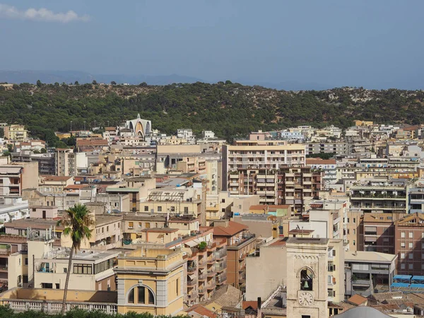 Letecký pohled na Cagliari — Stock fotografie