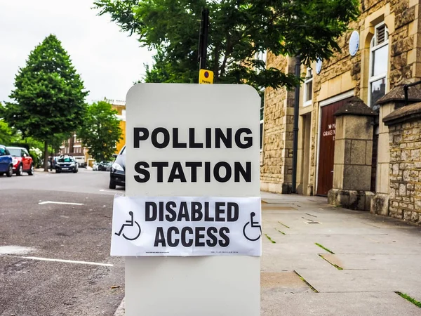 Estación de votación en Londres, hdr — Foto de Stock