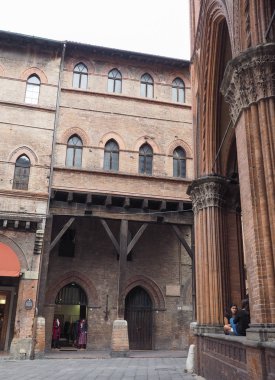 Bologna eski şehir merkezinin görünümü