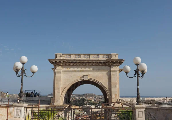 Bastione Saint Remy in Cagliari — Stock Photo, Image