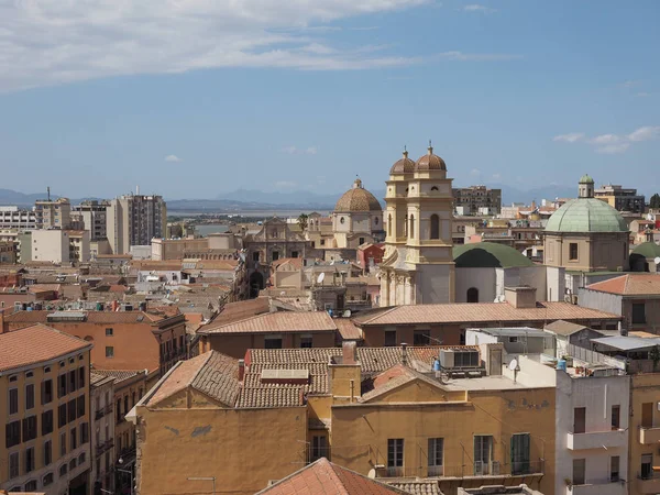 Luchtfoto van Cagliari — Stockfoto