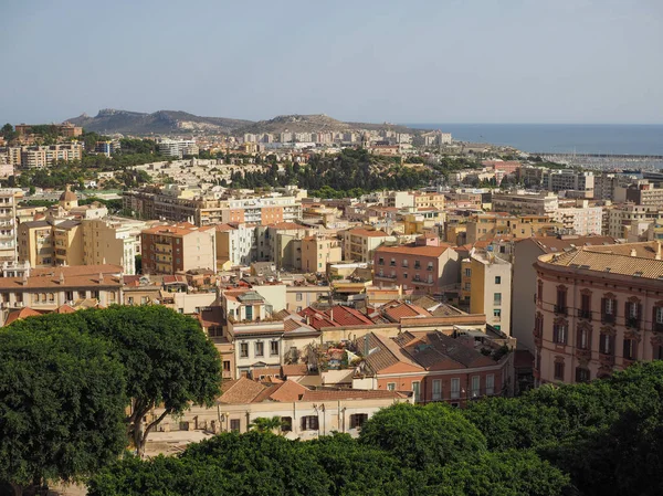 Luchtfoto van Cagliari — Stockfoto