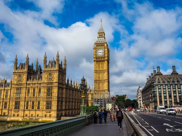 Casas do Parlamento em Londres, hdr — Fotografia de Stock