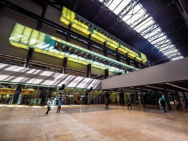 Tate Modern türbin Hall Londra, hdr