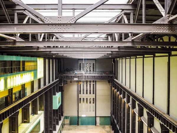 Tate Modern Turbine Hall em Londres, hdr — Fotografia de Stock