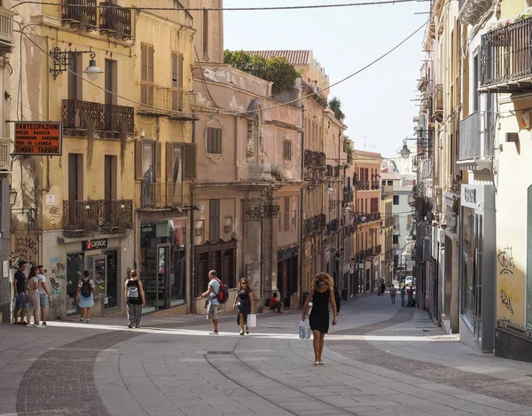 Čtvrť Castello v Cagliari — Stock fotografie
