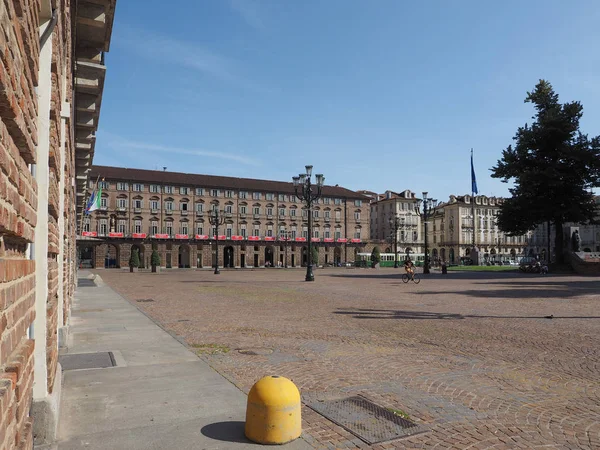 Plaza Castello Plaza de Turín — Foto de Stock