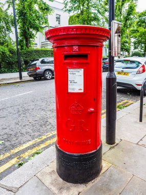 Londra'da, hdr kırmızı posta kutusu