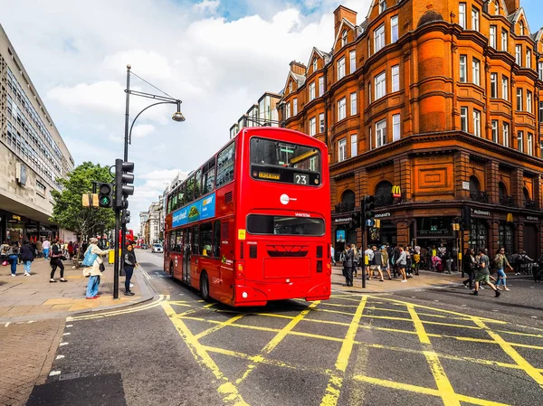 Londra'da, hdr kırmızı otobüs
