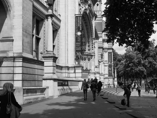 Exposición Pink Floyd en el VA Museum de Londres en blanco y negro — Foto de Stock