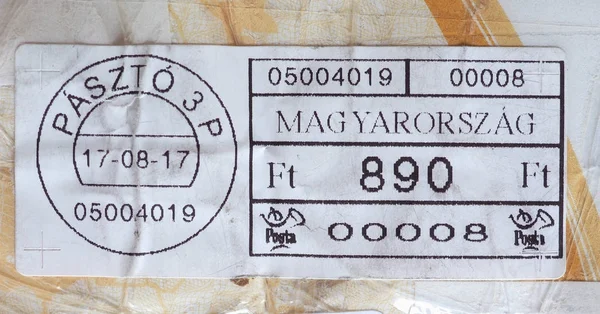 Postage meter of Hungary — Stock Photo, Image