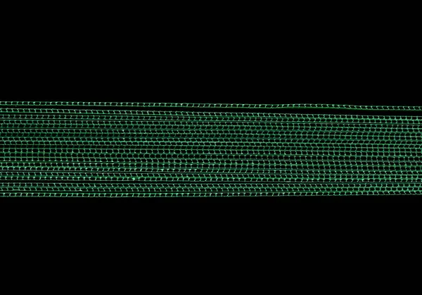 Groene gegolfd polypropyleen kunststof textuur — Stockfoto