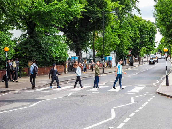 Abbey Road cruzando en Londres, hdr — Foto de Stock