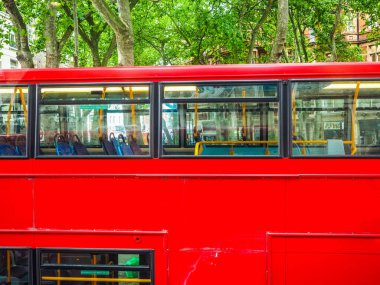 Londra'da, hdr kırmızı otobüs