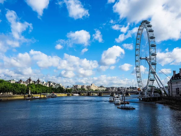 London Eye в Лондоне, hdr — стоковое фото