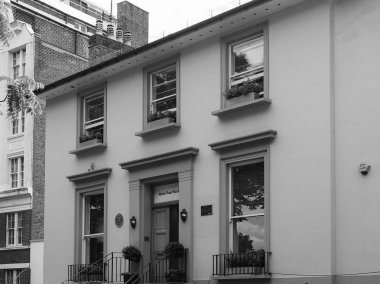 Abbey Road stüdyolarında Londra siyah ve beyaz