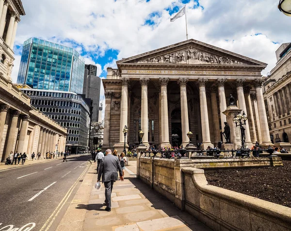 Royal Stock Exchange in London, hdr — Stock Photo, Image