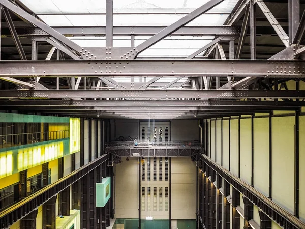 Tate Modern Turbine Hall em Londres, hdr — Fotografia de Stock