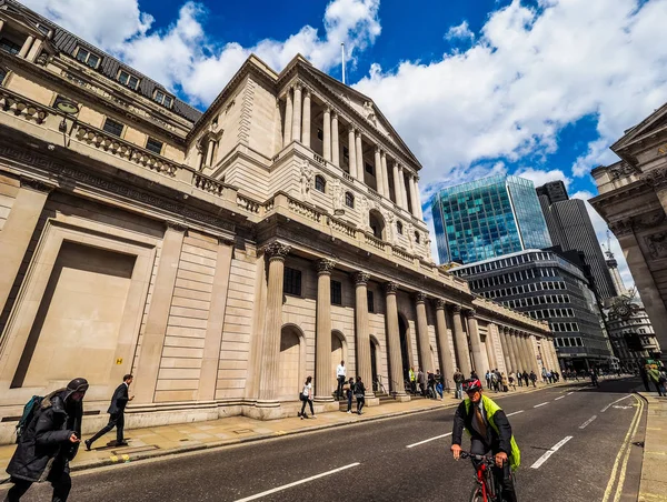 Banco de Inglaterra en Londres, hdr — Foto de Stock