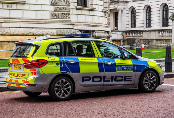 Carro de polícia em Londres (hdr ) — Fotografia de Stock