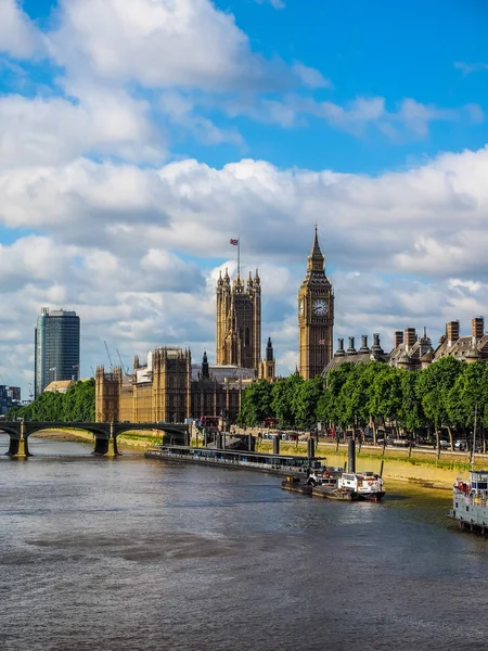 Kamrarna i parlamentet i London, hdr — Stockfoto