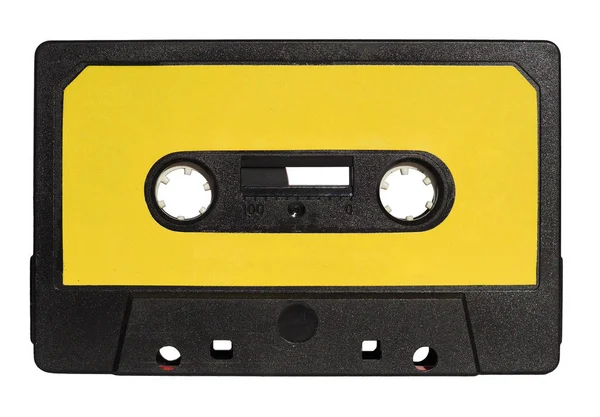 Magnetic tape cassette isolated over white — Stock Photo, Image