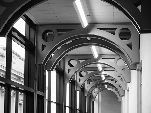 National Gallery en Londres blanco y negro — Foto de Stock