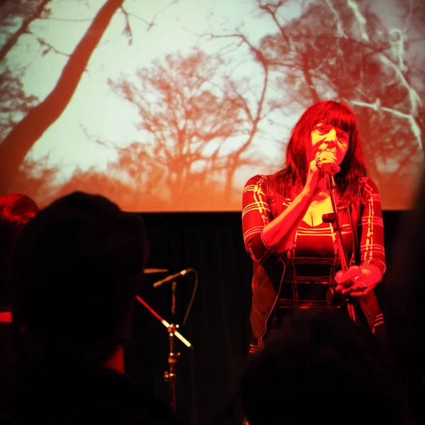 Lydia lunch konzert in turin — Stockfoto