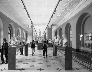 Victoria ve Albert Müzesi Londra siyah ve beyaz