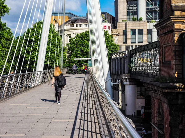 Puente del Jubileo en Londres, hdr — Foto de Stock