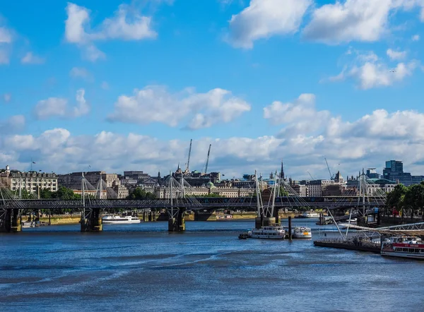 Река Тэймс в Лондоне, hdr — стоковое фото