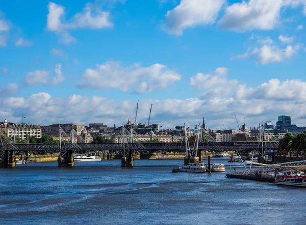 Floden Themsen i London, hdr — Stockfoto