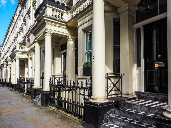 Terraced Houses in London, hdr — Stock Photo, Image