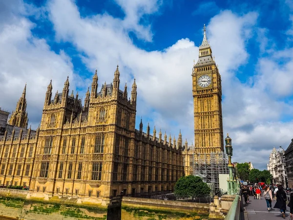 Casas do Parlamento em Londres, hdr — Fotografia de Stock