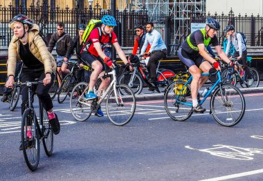 Bisikletçiler Londra (hdr)