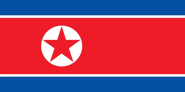 Bandera de Corea del Norte —  Fotos de Stock