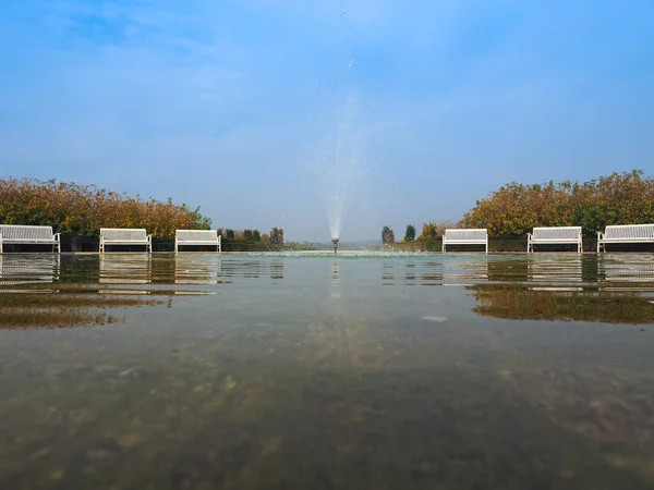 Reggia di Venaria kerti szökőkút Venariában — Stock Fotó