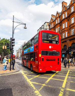Londra (Hdr kırmızı otobüs)