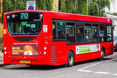 Londra (Hdr kırmızı otobüs)