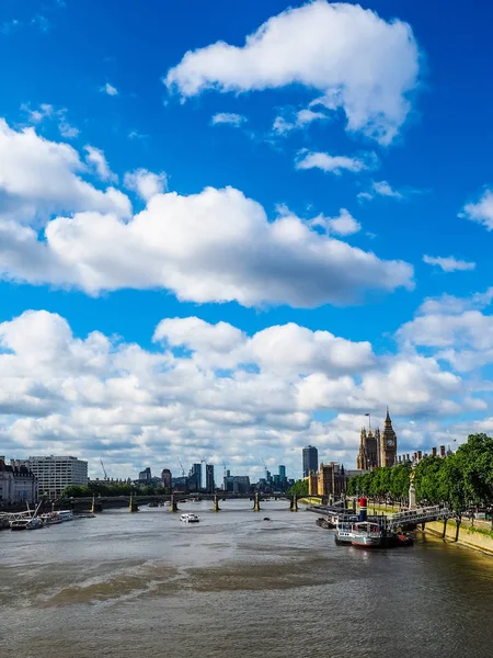 London Eye Londra, hdr — Stok fotoğraf