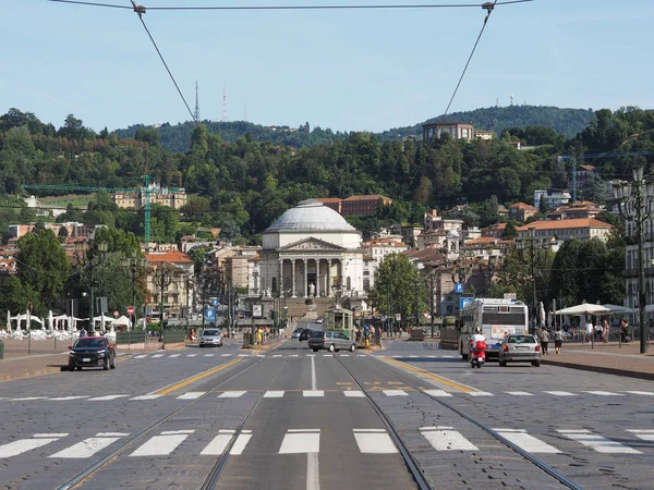 Πλατεία Piazza Vittorio στο Τορίνο — Φωτογραφία Αρχείου