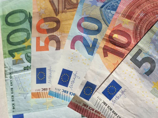 Billetes en euros, Unión Europea —  Fotos de Stock