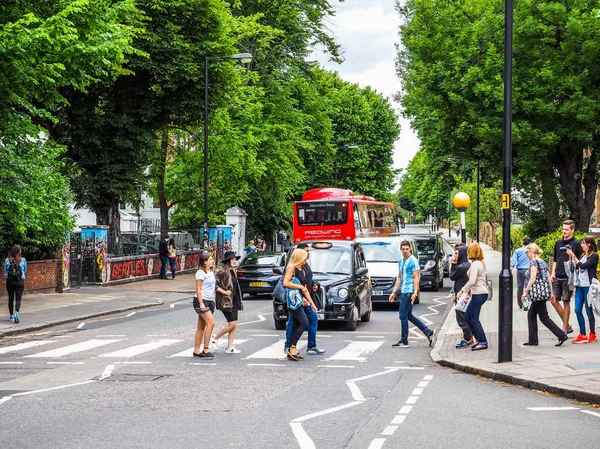 Attraversamento di Abbey Road a Londra, hdr — Foto Stock