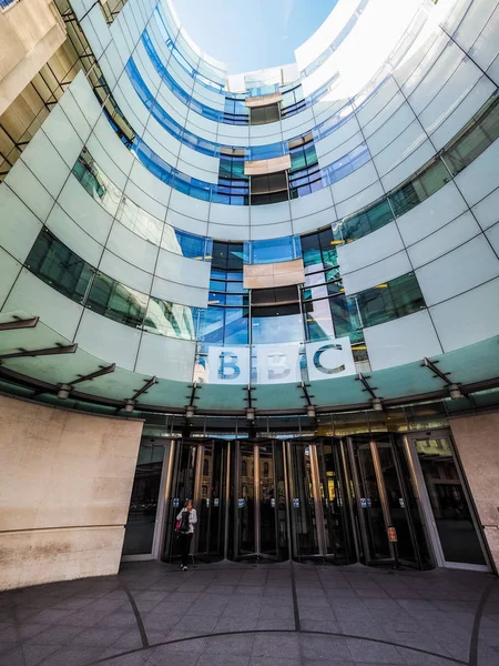 Londra'da, hdr BBC yayın evleri — Stok fotoğraf