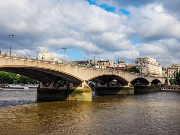 Río Támesis en Londres, hdr —  Fotos de Stock