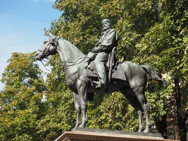 Garibaldi pomník v Bologni — Stock fotografie