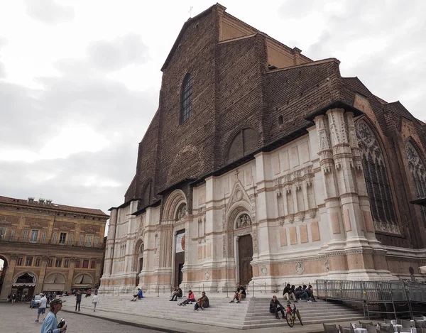 San Petronio church in Bologna — Stock Photo, Image