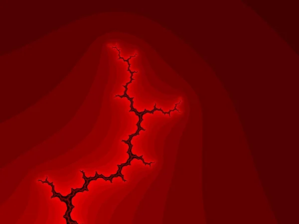 Fundo Fractal Vermelho — Fotografia de Stock