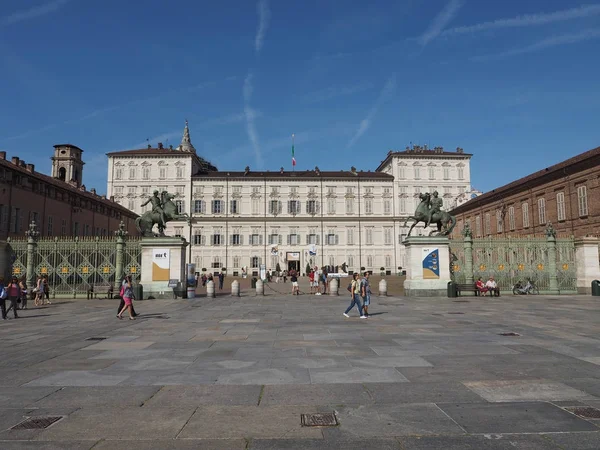 Torino 'daki Castello Meydanı — Stok fotoğraf