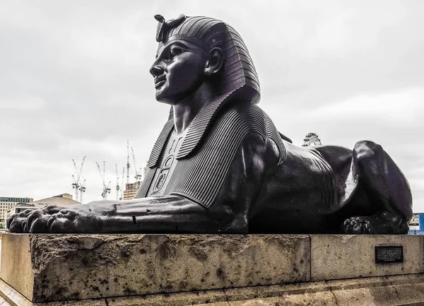 Egyptská sfinga v Londýně (hdr) — Stock fotografie